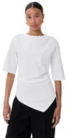 Rohe Re-invented Twisted T-shirt Optic White In White
