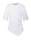 Rohe Asymmetrical White Organic Cotton Woven T-shirt In White