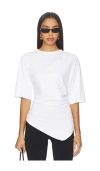 Rohe Re-invented Twisted T-shirt Optic White In White