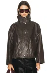 Rohe Reinvented Leather Jacket Earth In Brown