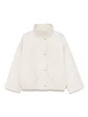 Rohe Reinvented Leather Jacket In Chalk