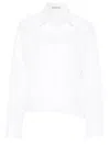Rohe Reinvented Tuxedo Wrap Shirt In White