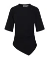 Rohe Re-invented Twisted T-shirt Black In Black