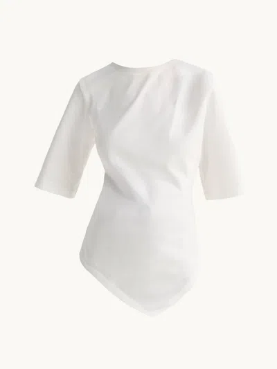 Rohe Reinvented Twisted T-shirt Optic White Eu42
