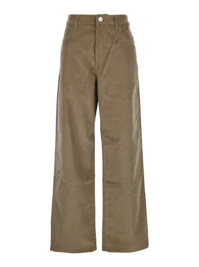 Rohe Relaxed Corduroy Trousers In Brown