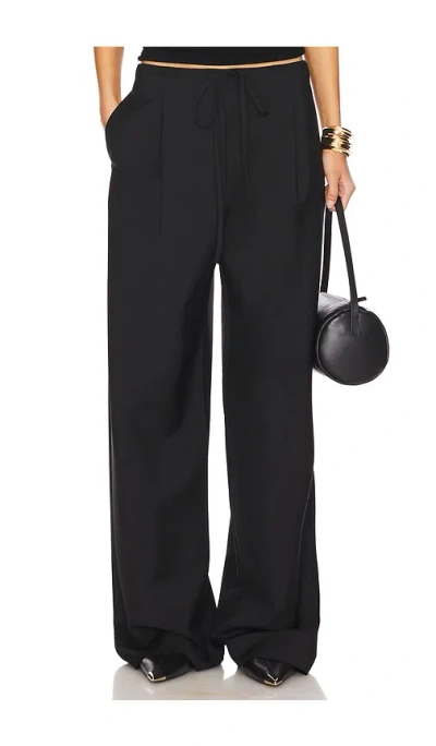 Rohe Relaxed Drawstring Trousers In 001_308 Black