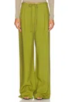Rohe Relaxed Drawstring Trousers In Garden Green