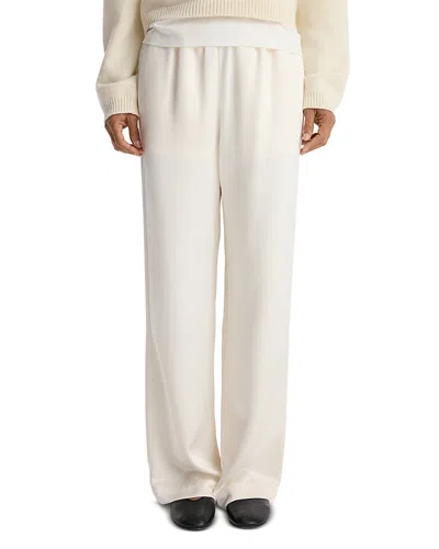 Rohe Relaxed Fit Satin Trousers In Neutral