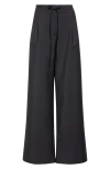 Rohe Róhe Relaxed Fit Wool Drawstring Pants In Black