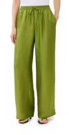 Rohe Relaxed Silk Trousers Garden Green