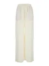 Rohe White Pants With Elastic Drawstring Waist In White