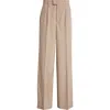 Rohe Wide-leg Wool Trousers In Khaki