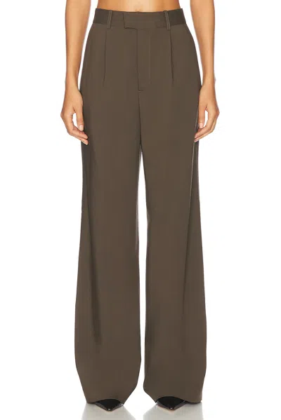 Rohe Relaxed Single Pleated Trousers In Earth