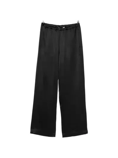 Rohe Relaxed-fit Satin Trousers In Black