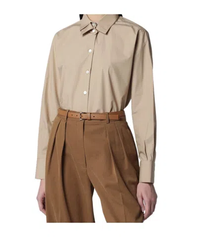 Rohe Rhe Long Sleeved Shirt In Brown