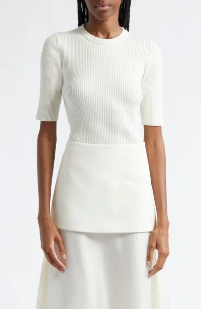 ROHE RÓHE RIB KNIT SHORT SLEEVE TOP