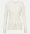 Rohe Elongated Rib Cardigan In White