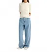 Rohe Ribbed Knit Round Neck Short Sleeve Top In Off White In White