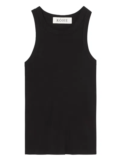 Rohe Ribbed Racer-back Top In Black