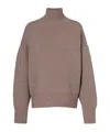 Rohe Ribbed Turtleneck Sweater In Gray