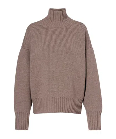 Rohe Ribbed Turtleneck Sweater In Gray