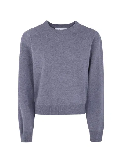 Rohe Ribbed-trim Wool Sweater In Gray