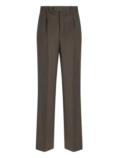 ROHE RÓHE RÓHE RELAXED TROUSERS – BROWN