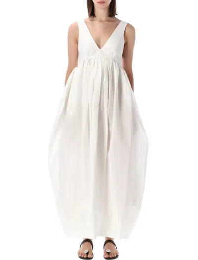 Rohe Róhe Róhe Sculptural Textured Cotton Dress In White