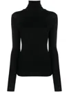Rohe Roll-neck Merino-wool Top In Black
