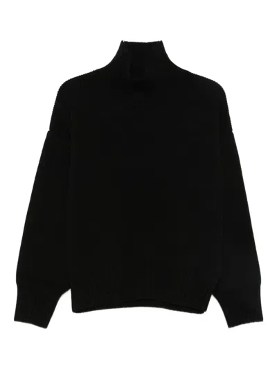 Rohe Roll-neck Sweater In Black