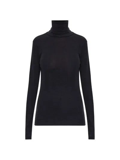 Rohe Roll-neck Wool Sweater In Purple