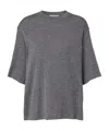 Rohe Round Neck Short-sleeved T-shirt In Gray