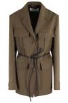Rohe Safari Blazer Jacket In Green