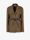 Rohe Safari Virgin Wool Blazer In Brown