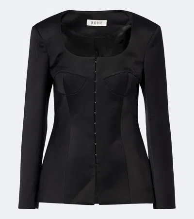 Rohe Satin Jacket In Black