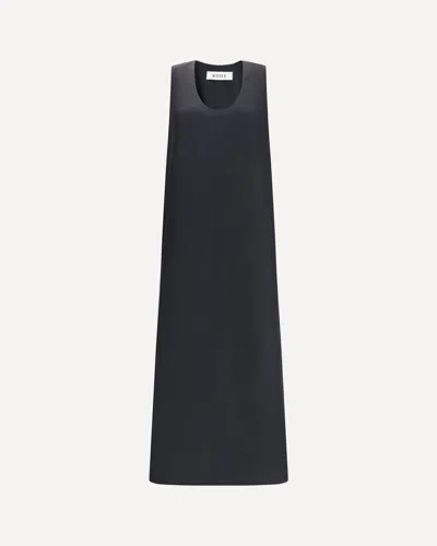 Rohe Satin Long Dress In Black