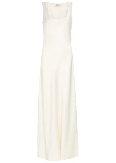 Rohe Satin Maxi Dress In Off White