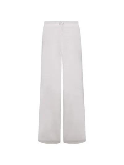 Rohe Satin Palazzo Pants In White