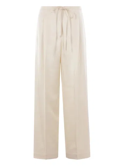 Rohe Satin Trousers In White