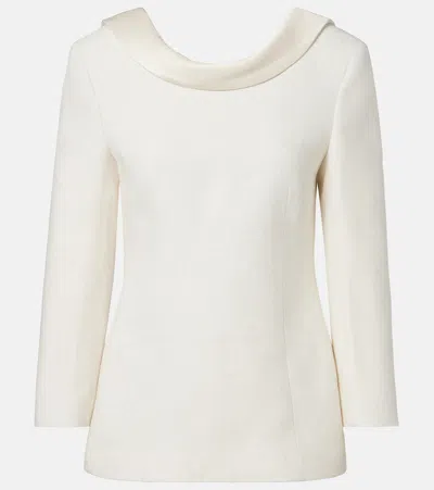 Rohe Róhe Satin-trimmed Blazer In White