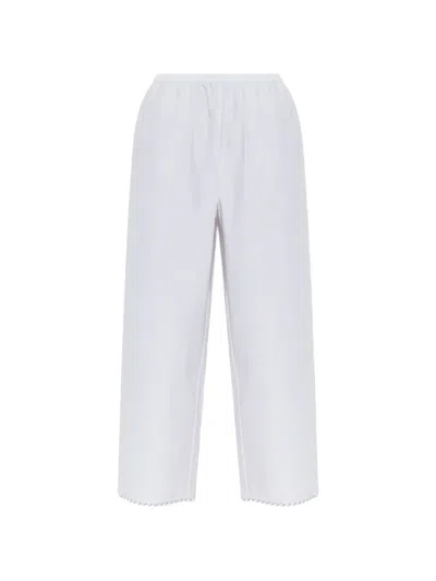 Rohe Scalloped Trousers In White