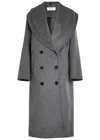 Rohe Scarf-effect Wool And Cashmere-blend Coat In Gray