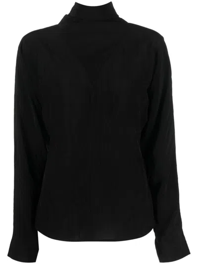 Rohe Pussy-bow Collar Blouse In Black