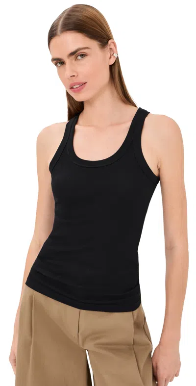 Rohe Scoop Neck Rib Top Black