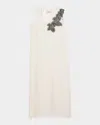 Rohe Lace-panelled Matte Satin Maxi Slip Dress