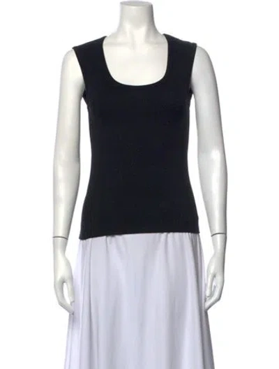 Pre-owned Rohe Scoop Neck Sleeveless Top In Black