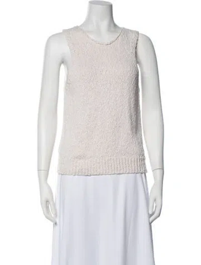 Pre-owned Rohe Scoop Neck Sleeveless Top In Neutral