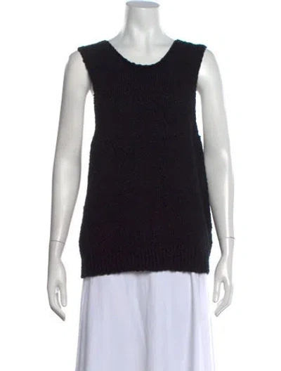 Pre-owned Rohe Scoop Neck Sleeveless Top W/ Tags In Black