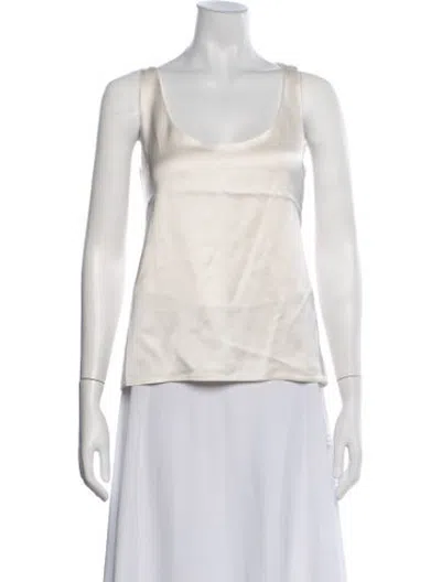 Pre-owned Rohe Scoop Neck Sleeveless Top W/ Tags In Neutrals