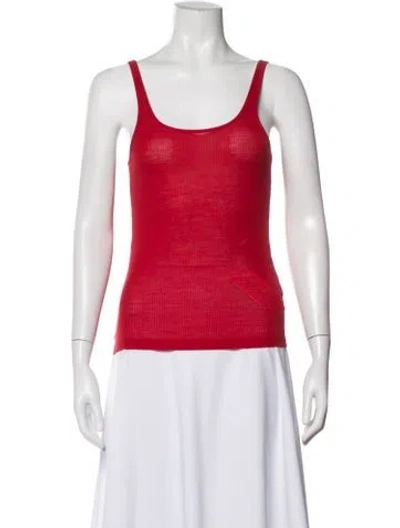 Pre-owned Rohe Scoop Neck Sleeveless Top In White